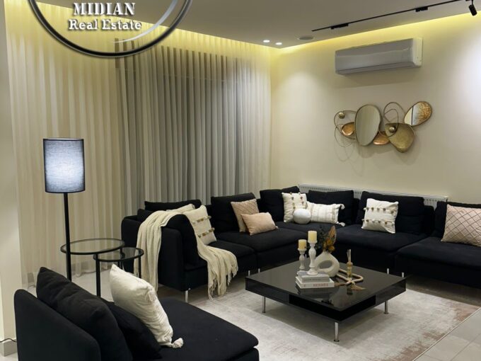 شقة مفروشة للايجار خلدا مساحة 160م طابق ثاني تشطيبات و ديكورات فندقية فرش فاخر جداً اطلالة جميلة